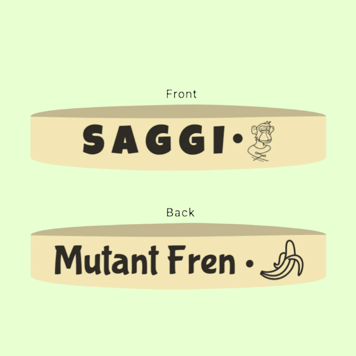 Khaki Saggi Wristband