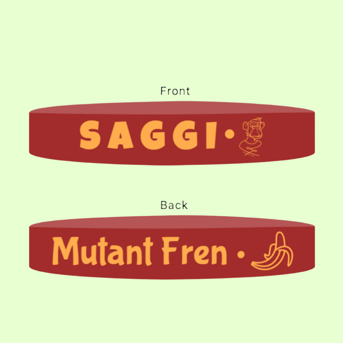 Burgundy Saggi Wristband