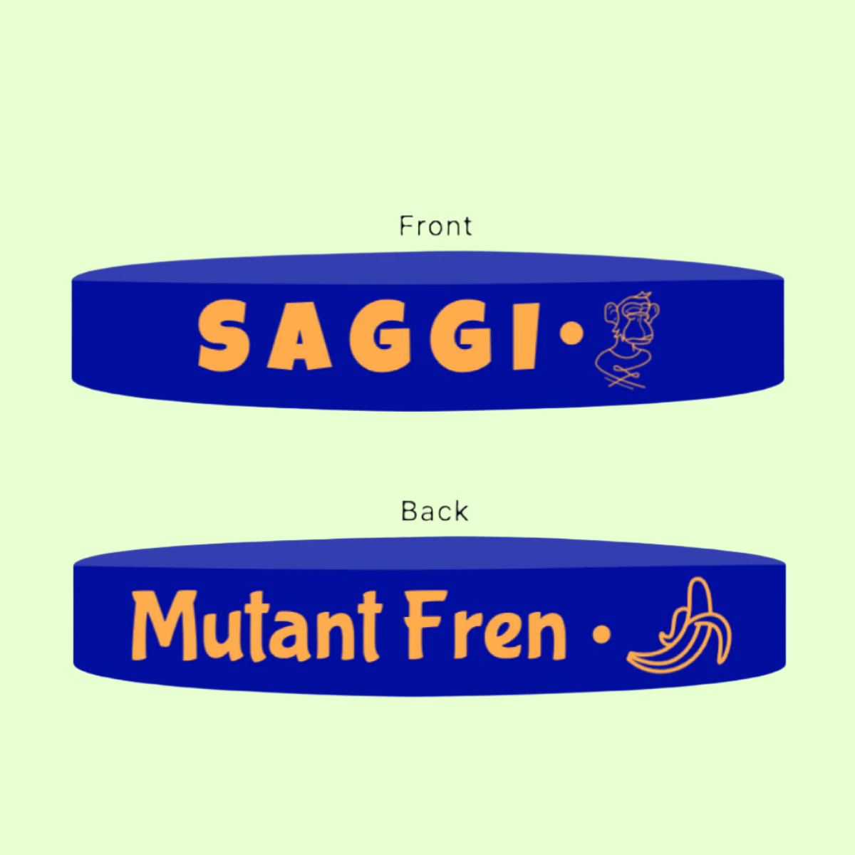 Blue Saggi Wristband