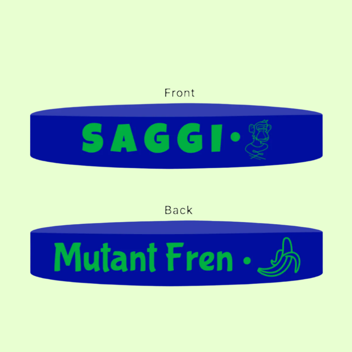 Blue Saggi Wristband