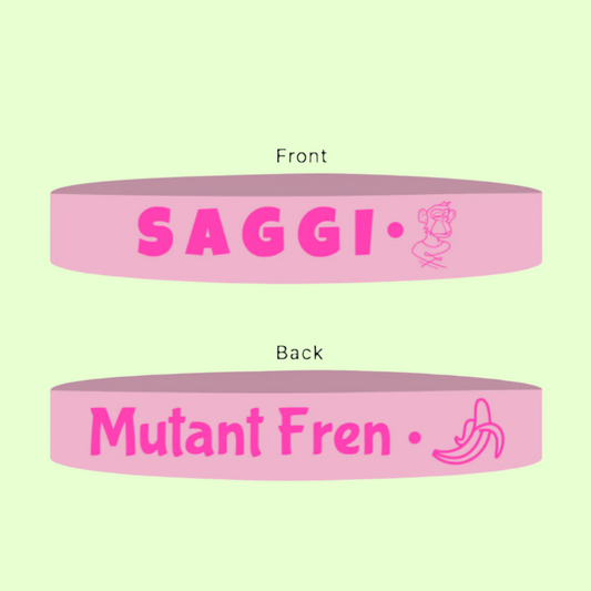 Pink Saggi Wristband