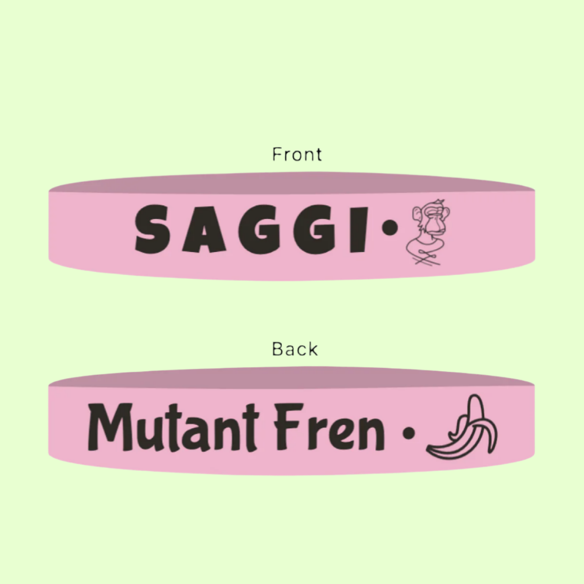 Pink Saggi Wristband