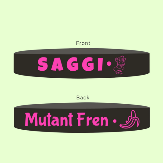 Black Saggi Wristband